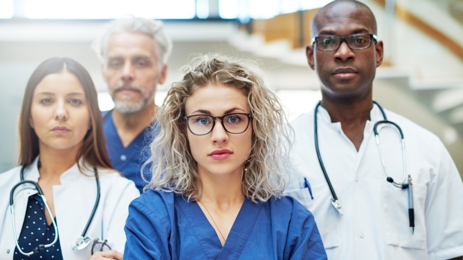 Equipo profesional de terapia respiratoria